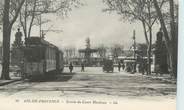 13 Bouch Du Rhone CPA FRANCE 13 " Aix en Provence, Entrée du Cours Mirabeau" / TRAMWAY