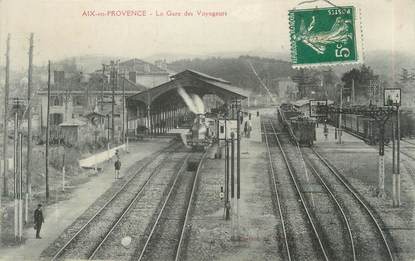 CPA FRANCE 13 " Aix en Provence, La gare "