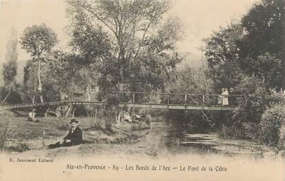 CPA FRANCE 13 " Aix en Provence, Les bords de l'Arc, le Pont de Cible"