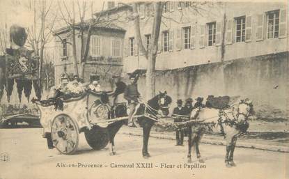 CPA FRANCE 13 " Aix en Provence, Fleurs et Papillon" / CARNAVAL