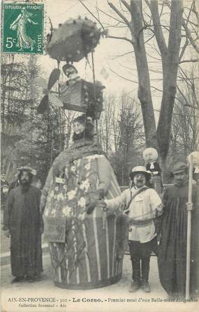 CPA FRANCE 13 " Aix en Provence, Le Corso, Une belle-mère dirigeable" / CARNAVAL