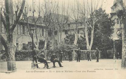 CPA FRANCE 13 " Aix en Provence, Cours des Pierrots" / ARTS ET METIIERS
