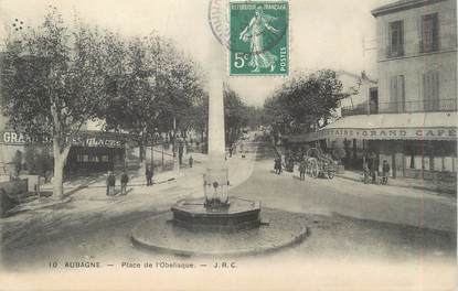 CPA FRANCE 13 " Aubagne, Place de l'Obélisque"