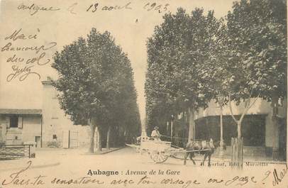 CPA FRANCE 13 " Aubagne, Avenue de la Gare"