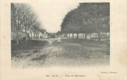 CPA FRANCE 13 " Bouc Bel Air, Place des Marronniers"