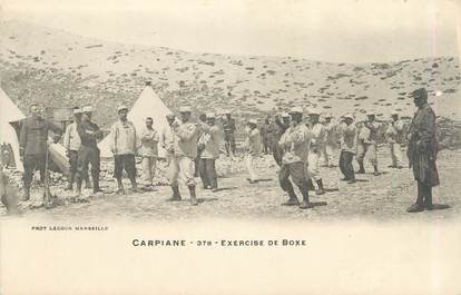 CPA FRANCE 13 "Le Camp de Carpiagne, Exercice de boxe" / BOXE