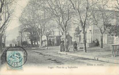 CPA FRANCE 13 "Cuges, Place du 4 Septembre"