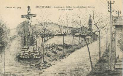 CPA FRANCE 54 "Montauville, cimetière des soldats français tués aux combats du Bois le Prêtre"