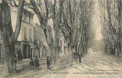 CPA FRANCE 13 " Gardanne, Cours de Forbin et de la République"