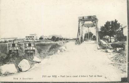 CPA FRANCE 13 " Fos sur Mer, Pont Levis, Canal d'Arles à Port de Bouc"