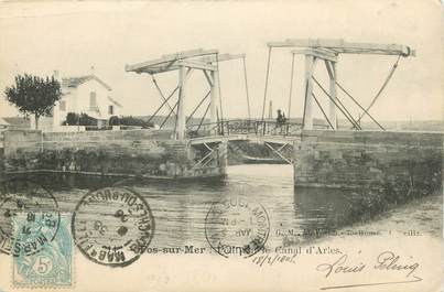 CPA FRANCE 13 " Fos sur Mer, Pont sur le Canal d'Arles"