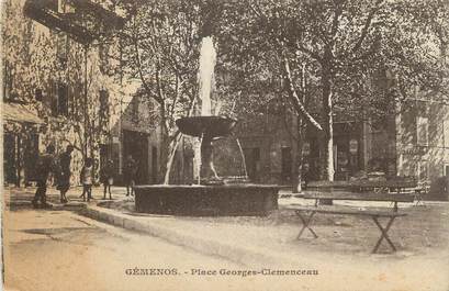 CPA FRANCE 13 " Géménos, Place Georges Clémenceau"