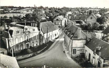 / CPSM FRANCE 89 "Saint Aubin Châteauneuf, la place et la grande rue"