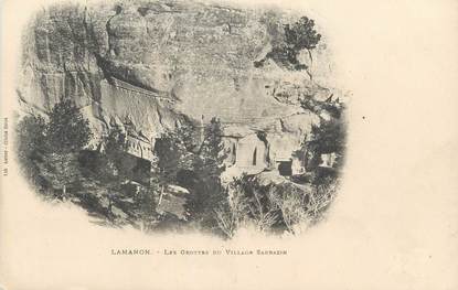 CPA FRANCE 13 " Lamanon, Les grottes du village Sarrazin"