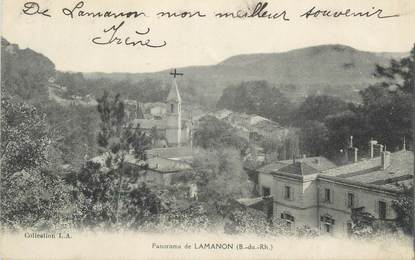 CPA FRANCE 13 " Lamanon, Panorama"