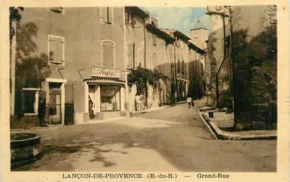 CPA FRANCE 13 " Lançon de Provence, Grande Rue"