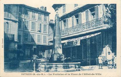 CPA FRANCE 13 " Istres, La fontaine et la Place de l'Hôtel de Ville"