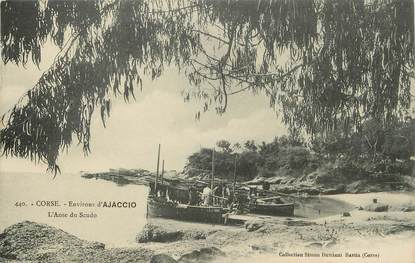 / CPA FRANCE 20 "Environs d'Ajaccio, l'anse du scudo"