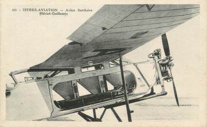 CPA FRANCE 13 " Istres, Avion sanitaire Blériot Guillemin"