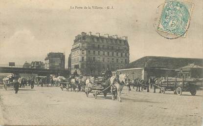 CPA FRANCE 75019 "Paris, La Porte de la Villette"