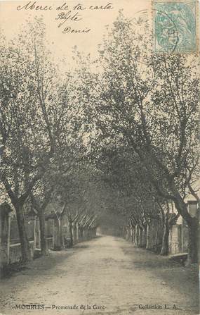 CPA FRANCE 13 " Mouriès, Promenade de la Gare"