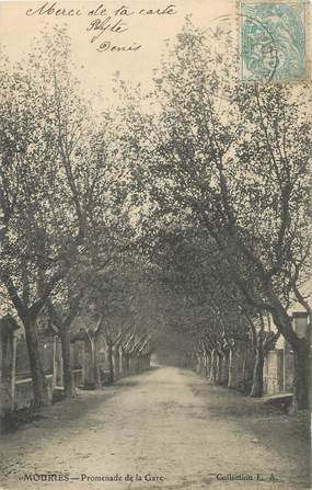 CPA FRANCE 13 " Mouriès, Promenade de la Gare"