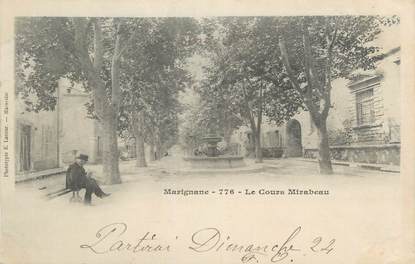 CPA FRANCE 13 " Marignane, Le Cours Mirabeau"