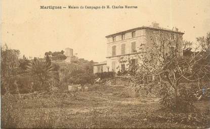 CPA FRANCE 13 " Martigues, Maison de campagne de M. Charles Maurras"