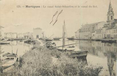 CPA FRANCE 13 " Martigues, Le Canal St Sébastien et le Canal du Roi"