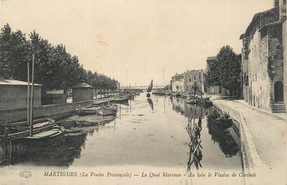 CPA FRANCE 13 " Martigues, Le Quai Marceau"