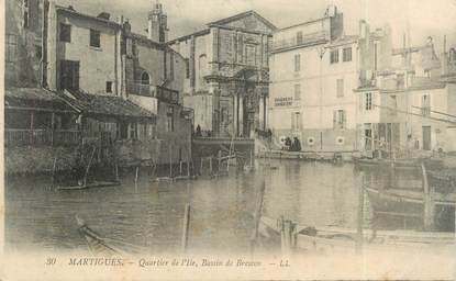 CPA FRANCE 13 " Martigues, Quartier de l'Ile, Bassin de Brescon"