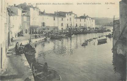 CPA FRANCE 13 " Martigues, Le Quai Ste Catherine"