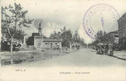 CPA FRANCE 13 " Miramas, Place Centrale" / EOLIENNE