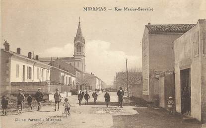 CPA FRANCE 13 " Miramas, Rue Marius Sauvaire"
