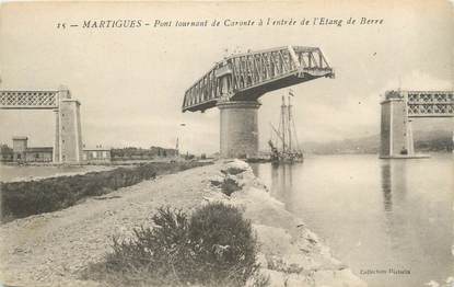CPA FRANCE 13 " Martigues, Pont tournant de Caronte à l'entrée de l'étang de Berre"