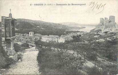 CPA FRANCE 13 " Orgon, Descente de Beauregard"