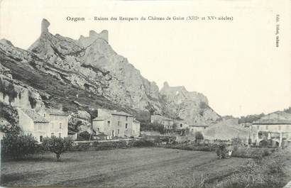 CPA FRANCE 13 " Orgon, Ruines des remparts du Château de Guise"