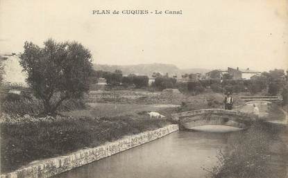CPA FRANCE 13 " Plan de Cuques, Le canal"