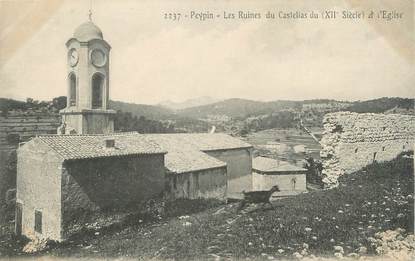 CPA FRANCE 13 " Peypin, Les ruines du Castellas"
