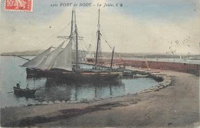 CPA FRANCE 13 " Port de Bouc, La jetée"