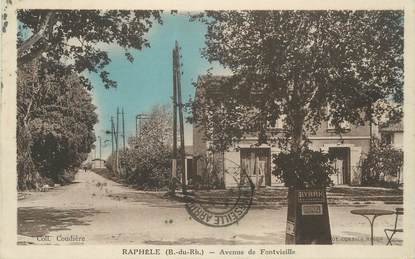 CPA FRANCE 13 " Raphèle , Avenue de Fontvieille"