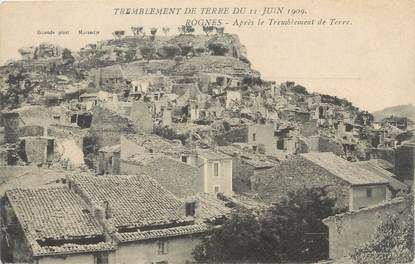 CPA FRANCE 13 " Rognes, après le tremblement de terre du 11 juin 1909"