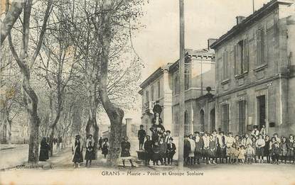 / CPA FRANCE FRANCE 13 "Grans, mairie et groupe scolaire"