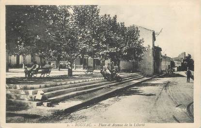 CPA FRANCE 13 " Rognac, Place et Avenue de la Liberté"