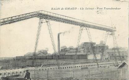 CPA FRANCE 13 " Salin de Giraud, Cie Solvay, Pont transbordeur"