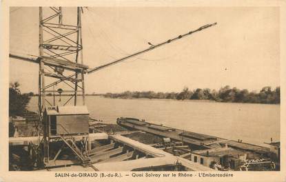 CPA FRANCE 13 " Salin de Giraud, Quai Solvay sur le Rhône"