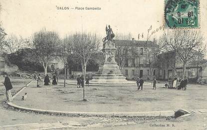 CPA FRANCE 13 " Salon, Place Gambetta"