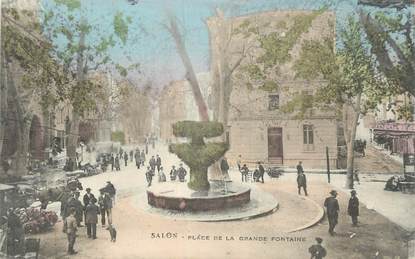 CPA FRANCE 13 " Salon, Place de la Grande Fontaine"