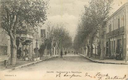 CPA FRANCE 13 " Salon, Boulevard de la République"