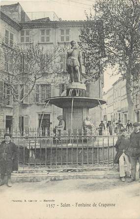 CPA FRANCE 13 " Salon, Fontaine de Craponne"